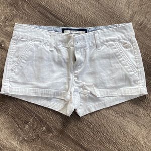 abercrombie kids white shorts